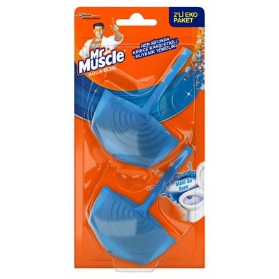 Mr Muscle Klozetblok 2Li 40G Aqua Bluepromo - Etkili Temizlik ve Ferahlık 6'li Avantaj Paketi ürün görseli 1