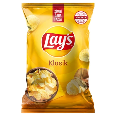 Lay's Süper Boy Cips 125 g Original - Çıtır Patates Cipsi 8'li Avantaj Paketi ürün görseli 1