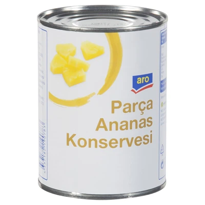aro Ananas Konserve 560 G Küp Kesim Pratik Kullanım 8'li Avantaj Paketi ürün görseli 1