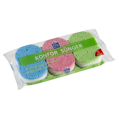 Fine Dreaming Konfor Sünger 3'lü - Yüksek Emici Ergonomik Sünger 8'li Avantaj Paketi ürün görseli 1