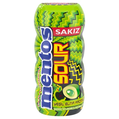 Mentos Ekşi Elma Aromalı Draje Sakız 30 G Şekersiz Tatlandırıcılı 8'li Avantaj Paketi ürün görseli 1