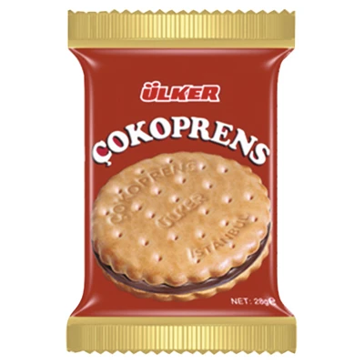 ÜLKER Çokoprens Bisküvi 30 G 24'lü Paket - Çikolata Kremalı Atıştırmalık 5'li Avantaj Paketi ürün görseli 1