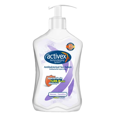 Activex Actıvex Sıvı Sabun 500 Ml Hassas Antibakteriyel Duş Jeli 5'li Avantaj Paketi ürün görseli 1