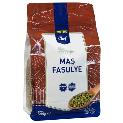 METRO Chef Maş Fasulye 500 G - Yüksek Lif ve Protein Kaynağı, Glutensiz 8'li Avantaj Paketi ürün görseli 1