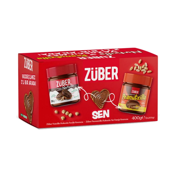 Züber Nutzilla 200 G + Peanutzilla 200 G (2'li Paket) ürün görseli 1