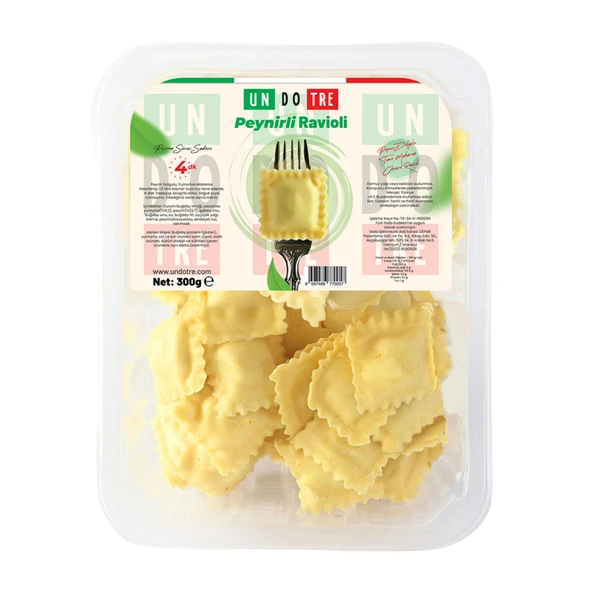 Un Do Tre Peynirli Ravioli 300 G (4'li Paket) ürün görseli 1