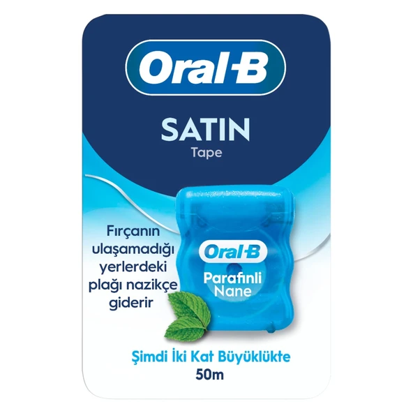 Oral-B Satin Tape Diş İpi Nane Aroması 50 M (4'li Paket) ürün görseli 1