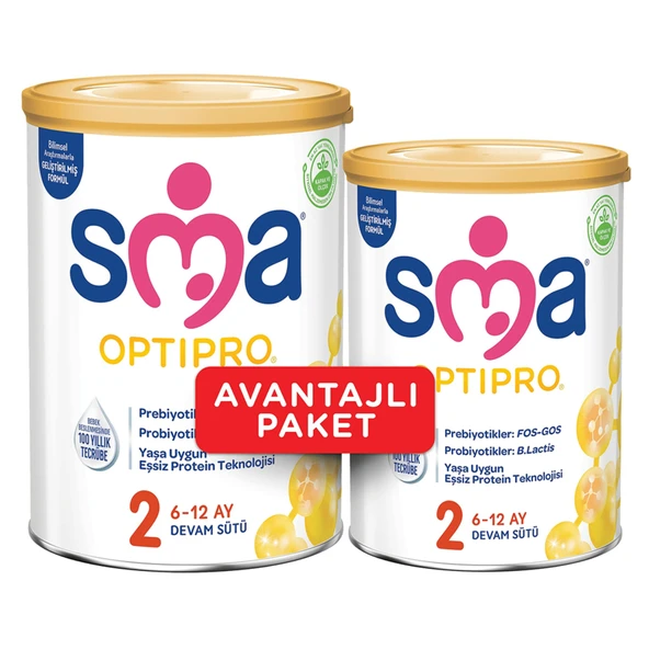 Sma Optipro 2 Devam Sütü 400 + 800 G (4'li Paket) ürün görseli 1