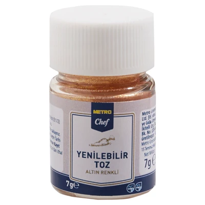 METRO Chef Yenilebilir Toz Boya 7 G Altın Rengi (8'li Paket) ürün görseli 1