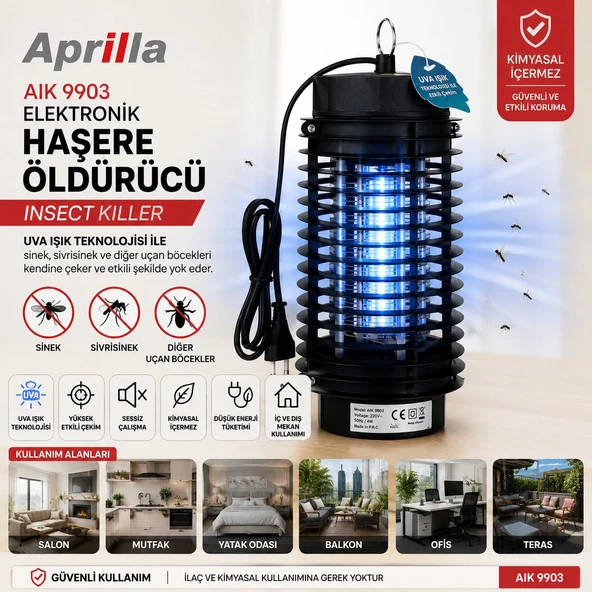 Aprilla AIK 9903 Elektronik Haşere Öldürücü Cihaz ürün görseli 1