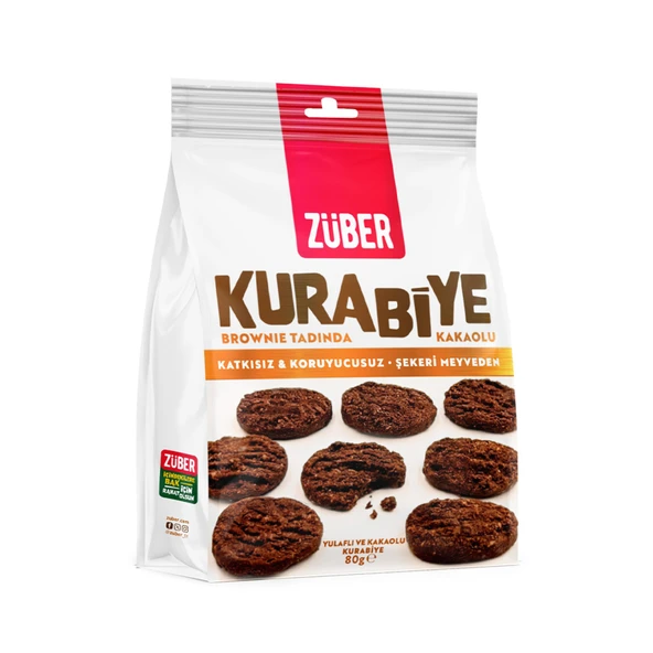 Züber Yulaflı ve Kakaolu Kurabiye 80 G (6'li Paket) ürün görseli 1