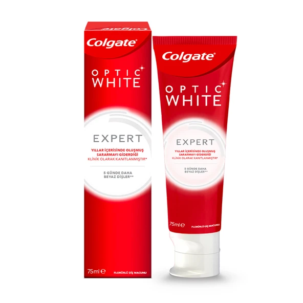Colgate Optic White Expert White Diş Macunu 75 Ml (4'li Paket) ürün görseli 1