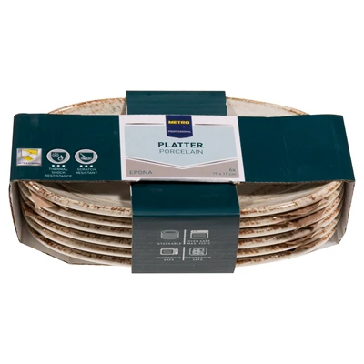 METRO PROFESSIONAL Oval Tabak 19*11Cm 6Lı Epona ürün görseli 1