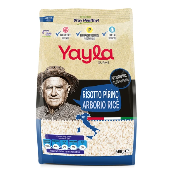 Yayla Gurme Risotto Pirinç 500 G (6'li Paket) ürün görseli 1