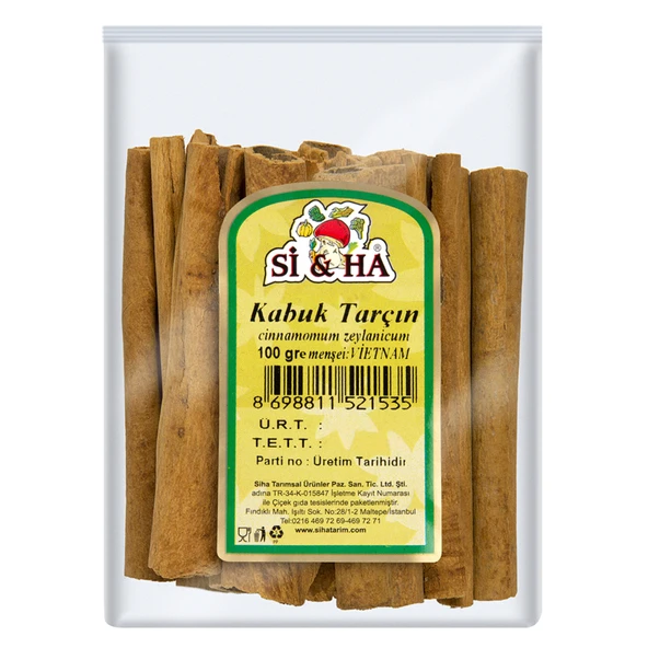 Si&Ha Kabuk Tarçın 100 G (4'li Paket) ürün görseli 1