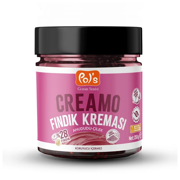 Pol's Gurme Serisi Creamo Ahududu Çilek Fındık Kreması 250 G (6'li Paket) ürün görseli 1