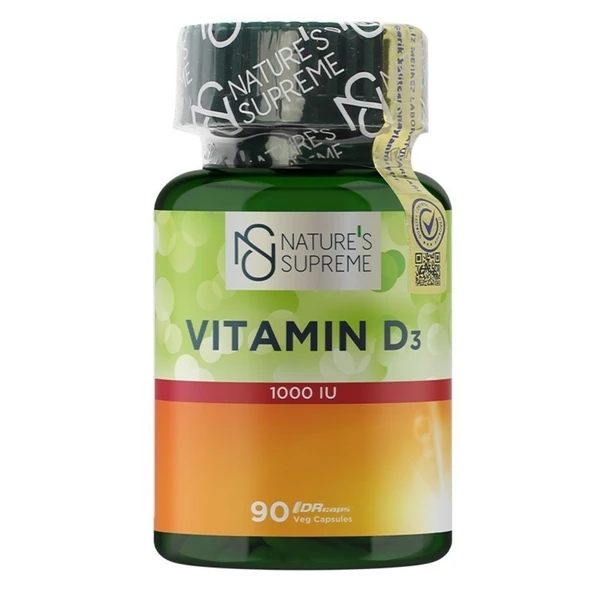 Nature's Supreme Vitamin D3 1000 IU 90 Kapsül (3'li Paket) ürün görseli 1