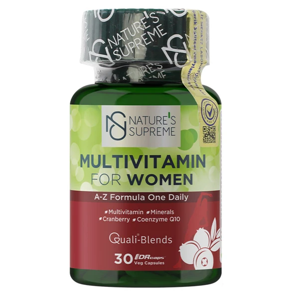 Nature's Supreme Multivitamin For Women 30 Kapsül (4'li Paket) ürün görseli 1