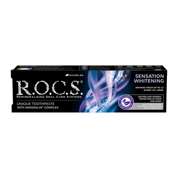 Rocs Sensation Whitening Beyazlatıcı Diş Macunu 74 G (7'li Paket) ürün görseli 1