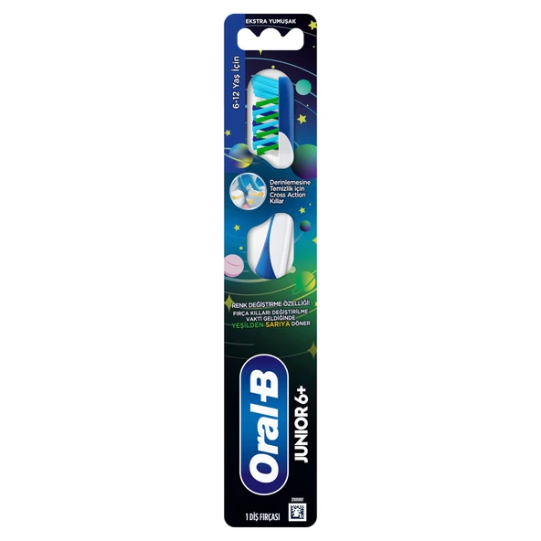 Oral-B Junior 6-12 Yaş Diş Fırçası - Ekstra Yumuşak (3'li Paket) ürün görseli 1