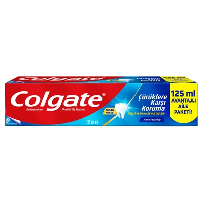 Colgate Çürüklere Karşı 125 ml Diş Macunu - 4 Kat Daha Güçlü Koruma 8'li Avantaj Paketi ürün görseli 1