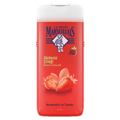 LE PETIT MARSEILLAIS Duş Jeli 650 Ml Çilek (3'li Paket) ürün görseli 1