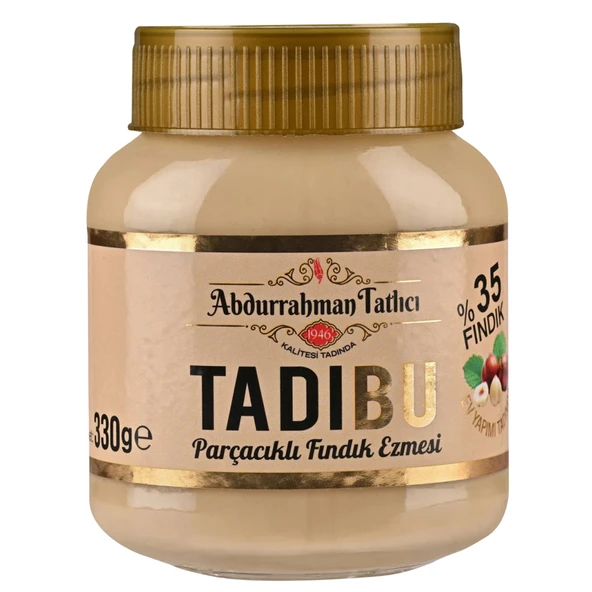 Abdurrahman Tatlıcı Tadıbu Parçacıklı Fındık Ezmesi 330 G (6'li Paket) ürün görseli 1