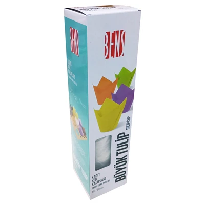Bensüs Tulip Mufin Kabı 200Lü Beyaz (5'li Paket) ürün görseli 1