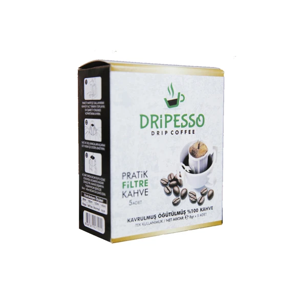 Dripesso Pratik Filtre Kahve 5 x 8 G (7'li Paket) ürün görseli 1
