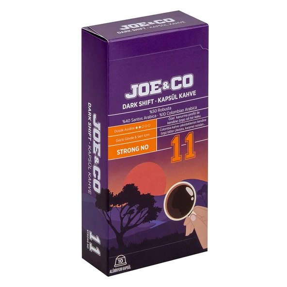 Joe & Co Dark Shift Kapsül Kahve 10'lu 55 G (5'li Paket) ürün görseli 1