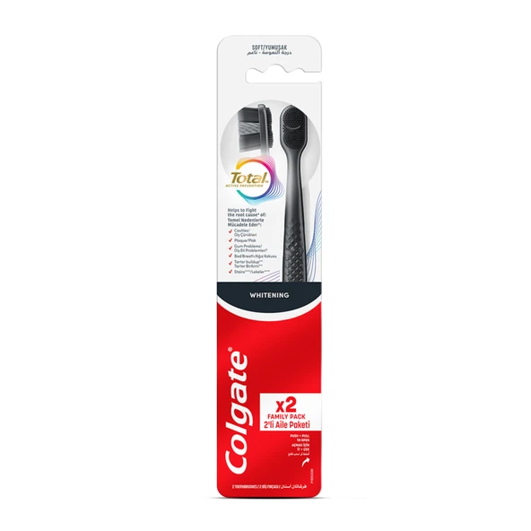 Colgate Total Black Whitening Restore Diş Fırçası 1+1 (5'li Paket) ürün görseli 1