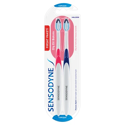 SENSODYNE Diş Eti Diş Fırçası 1+1 Yumuşak - Hassas Dişler İçin 5'li Avantaj Paketi ürün görseli 1