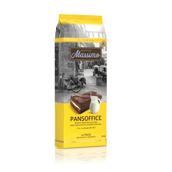 Massimo Coated Kakao Kaplamalı Süt Dolgulu Kek 390 G (2'li Paket) ürün görseli 1