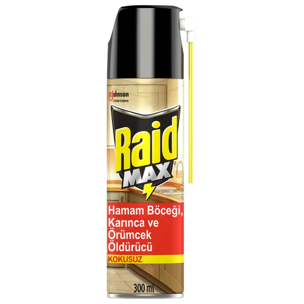 Raid Böceksavar Max Aerosol 300 Ml (5'li Paket) ürün görseli 1