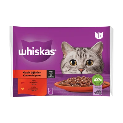 whiskas Yaş Mama Poşet 340 G Klasik (6'li Paket) ürün görseli 1