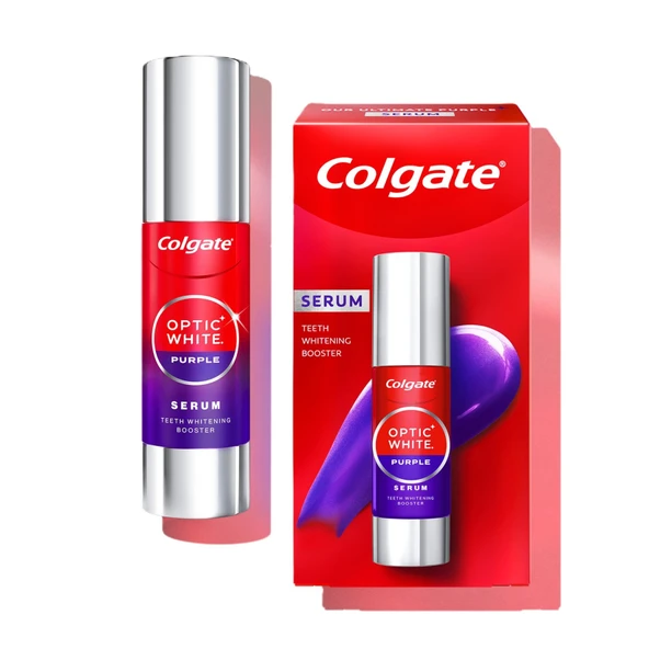 Colgate Optic White Purple Diş Beyazlatıcı Serum 40 Ml (2'li Paket) ürün görseli 1