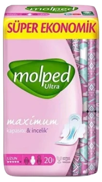 molped Uzun 28Li Hijyenik Ped Ultra Super Eko 4 Adet (5'li Paket) ürün görseli 1