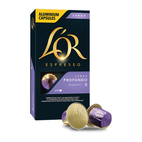 L'or Espresso 08 Lungo Profondo Kapsül Kahve 10'lu  52 G (6'li Paket) ürün görseli 1