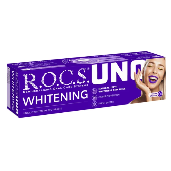 Rocs Uno Beyazlatıcı Diş Macunu 60 Ml / 74 G (3'li Paket) ürün görseli 1