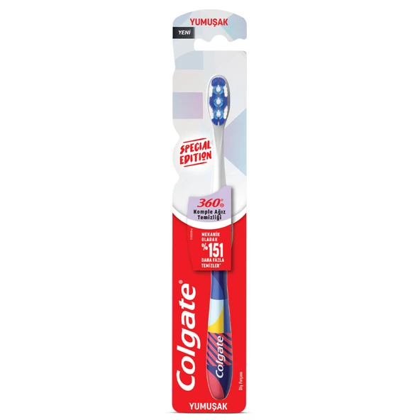 Colgate 360 Special Edition Yumuşak Diş Fırçası (3'li Paket) ürün görseli 1