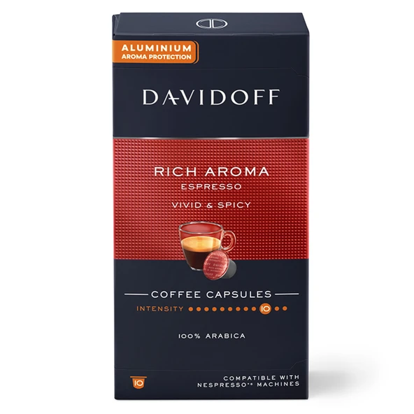 Davidoff Rich Aroma Espresso Kapsül Kahve 10'lu 55 G (6'li Paket) ürün görseli 1
