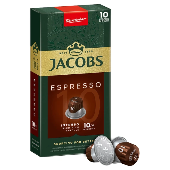 Jacobs Capsule Espresso 10 Intenso 10'lu 52 G (4'li Paket) ürün görseli 1