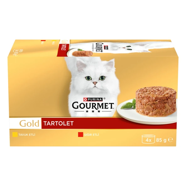 Gourmet Gold Tartolet Sığır Etli Tavuklu 4 x 85 G (5'li Paket) ürün görseli 1