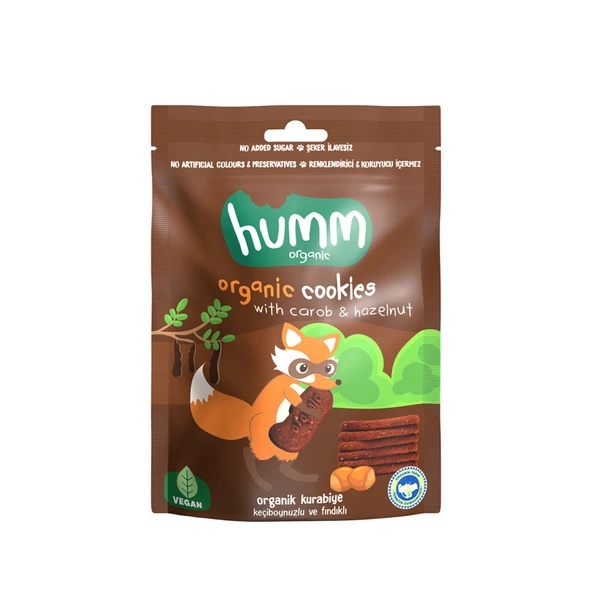 Humm Organic Keçiboynuzlu Vegan Kurabiye 55 G (6'li Paket) ürün görseli 1