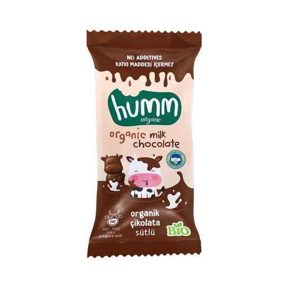 Humm Organik Sütlü Çikolata 13 G (7'li Paket) ürün görseli 1
