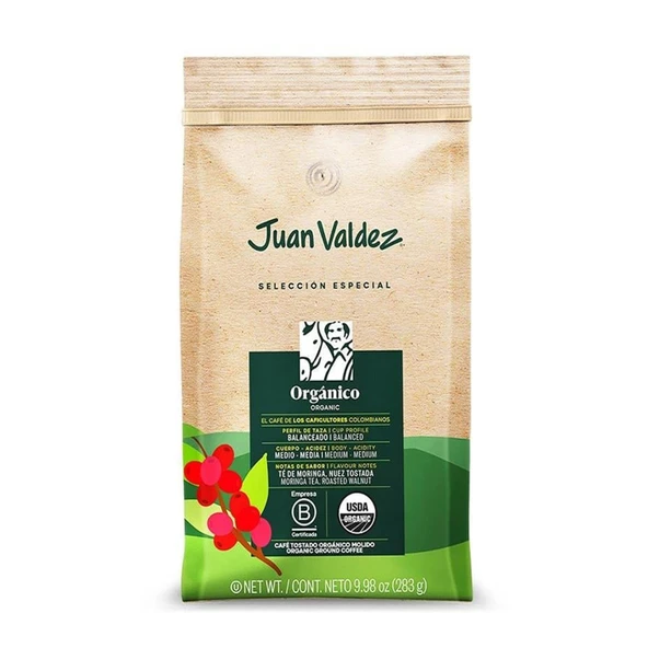 Juan Valdez %100 Organik Filtre Kahve 283 G (3'li Paket) ürün görseli 1