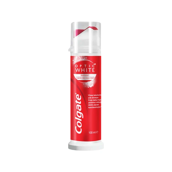 Colgate Optic White Radiant Pump Diş Macunu 100 Ml (4'li Paket) ürün görseli 1