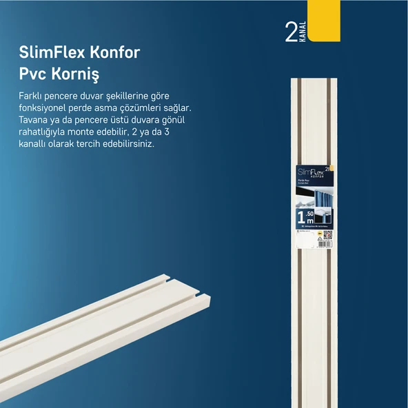 Slimflex Klasik Sx 2'li Pvc Ray (2'li Paket) ürün görseli 1