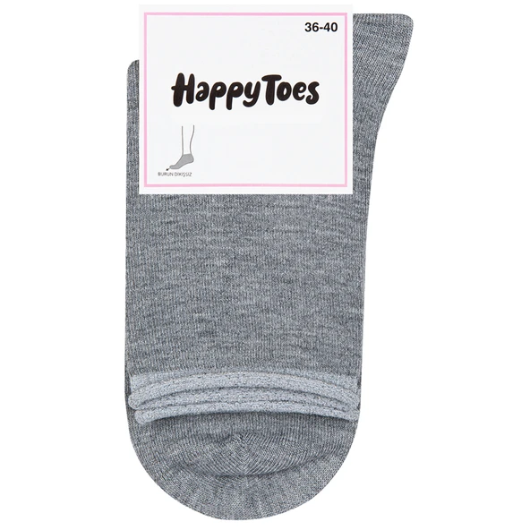 Happy Toes Kadın Simli Kıvrık Çorap 36-40 (6'li Paket) ürün görseli 1