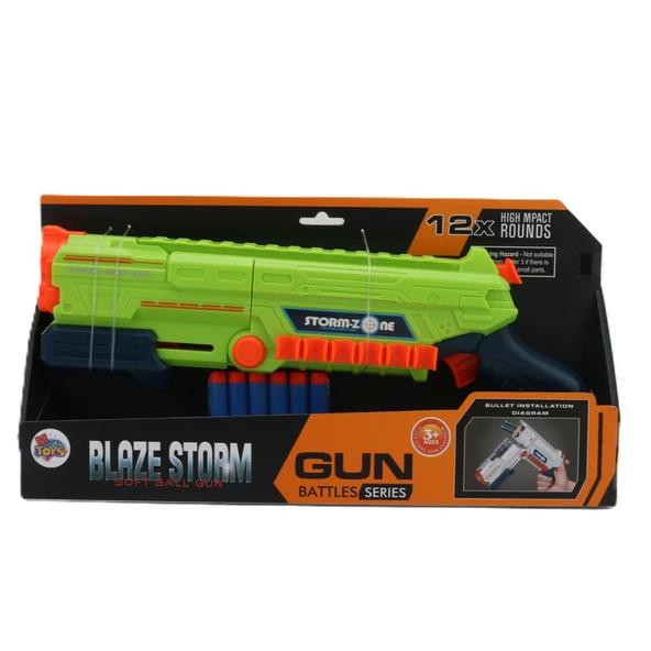 M Toys Oyuncak Yumuşak Mermili Tabanca 2929-11746 (2'li Paket) ürün görseli 1
